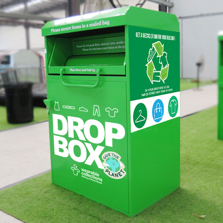 	 Textile Clothes & Shoes Recycling Bin Factory Wholesale