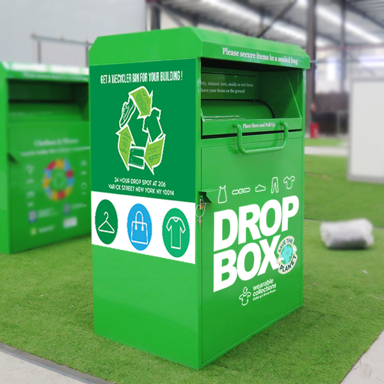 	 Textile Clothes & Shoes Recycling Bin Factory Wholesale