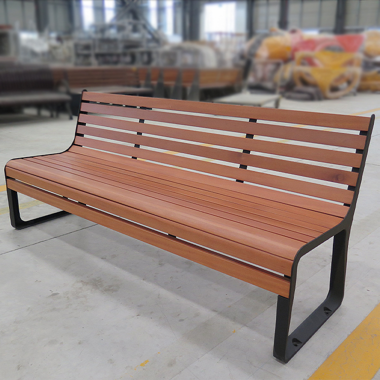 Modern Commercial Public Park Benches With Aluminum Frame