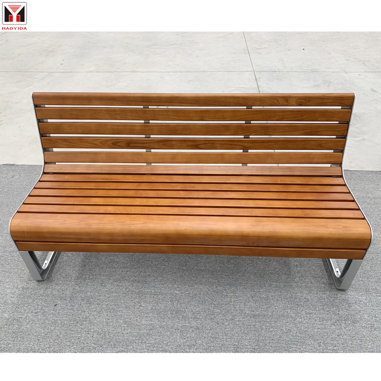 Wholesale Leisure Park Benches With Cast Aluminum Legs Outdoor Street Furniture 7
