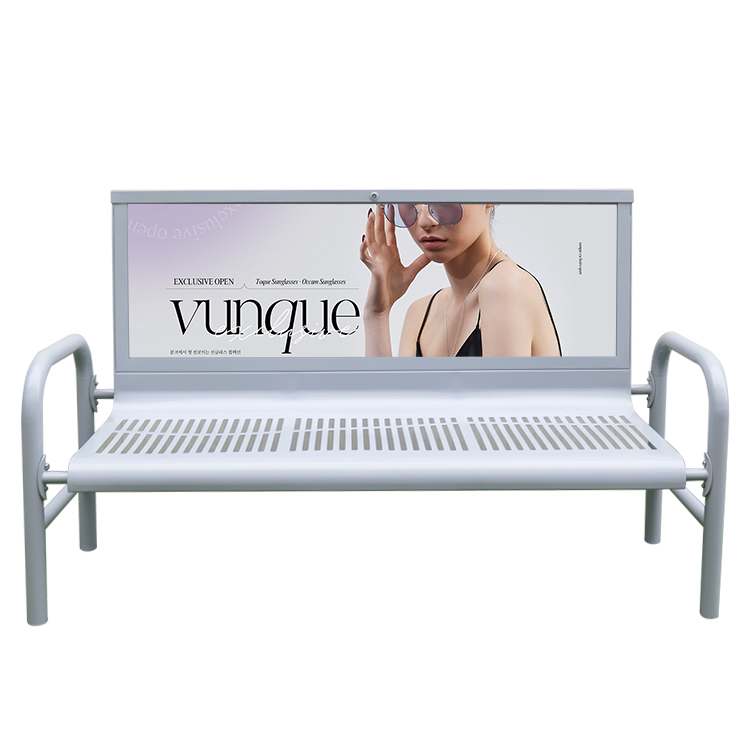 Advertising bench