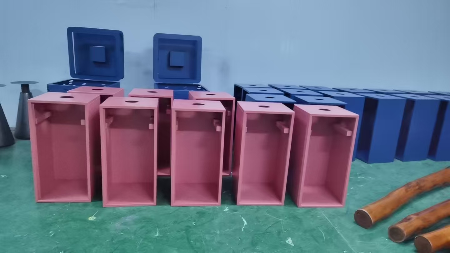 outdoor trash can