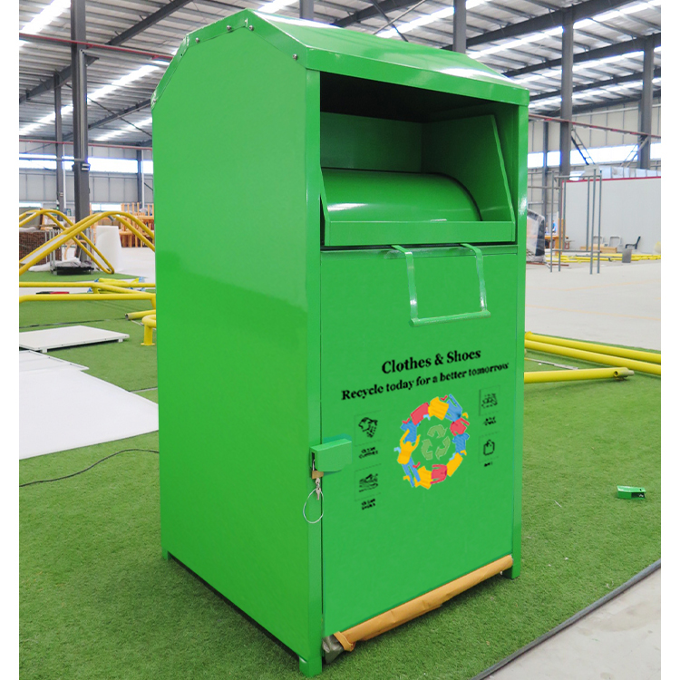 Metal Clothing donation drop off box Factory wholesale
