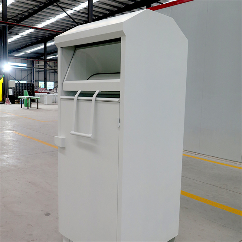 Steel Shoes Clothes Recycle Bin Donation Drop Box Outdoor 11