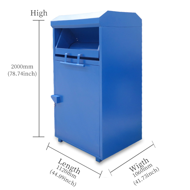 Books Shoes Clothes Donation Drop Off Box Manufacturer 1