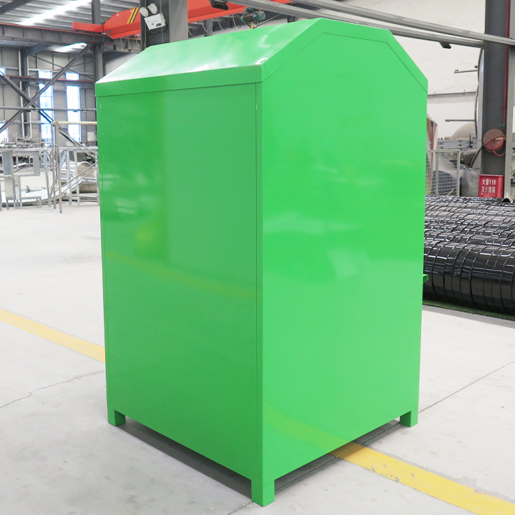 Clothes Collection Bins Green Steel Clothing Donation Drop Off Box