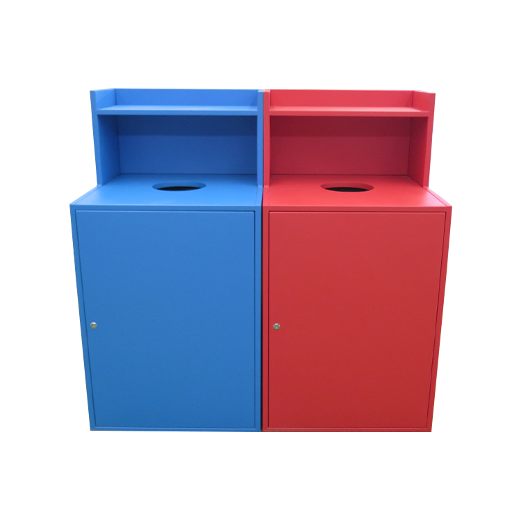 outdoor trash can
