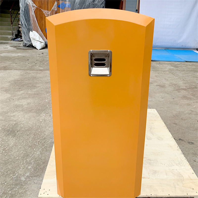 Ubran Large Trash Recycle Bins 3 Compartment Classified Metal Street Park Waste bin 5