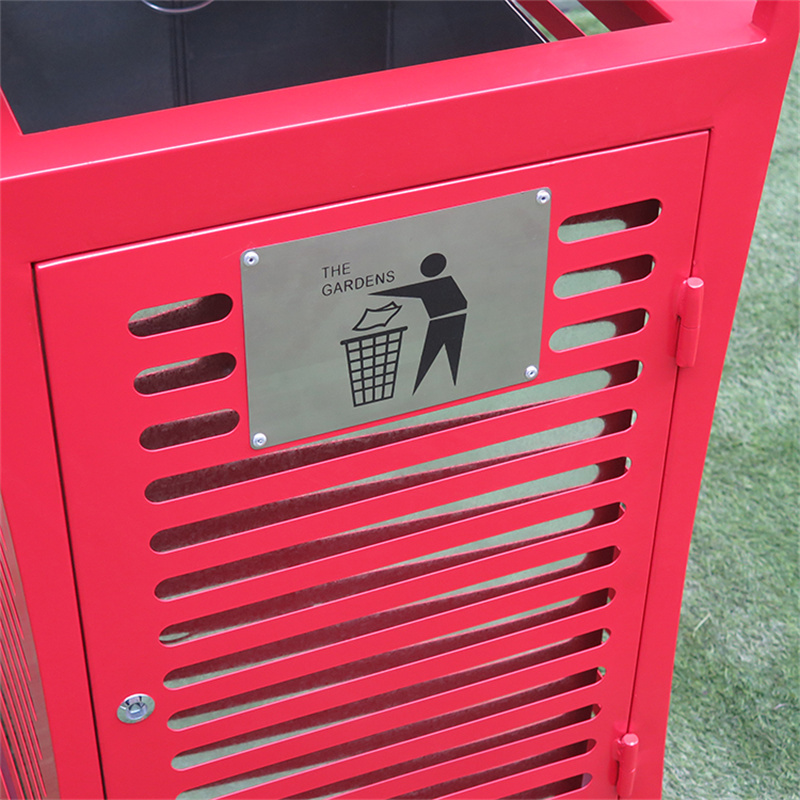 Park Street Steel Litter Bins For Urban Outdoor Factory Wholesale6