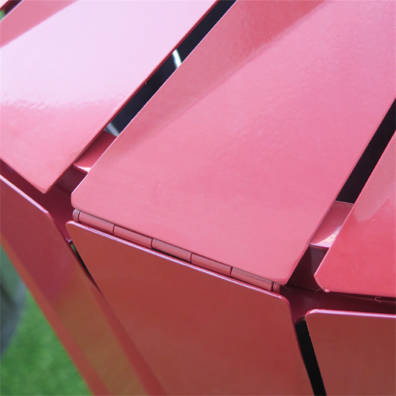 Steel Sorting Street Recycled Bins Colorful Outdoor Park 7