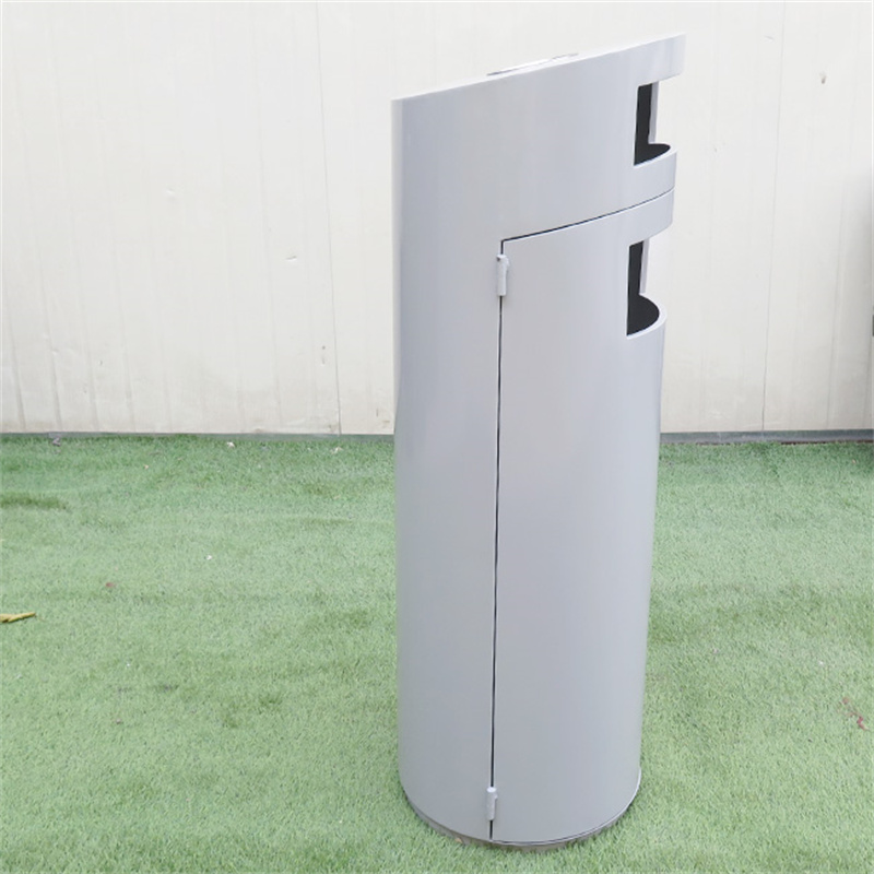 Contemporary Design Park Street Steel Trash Can Manufacturer 2