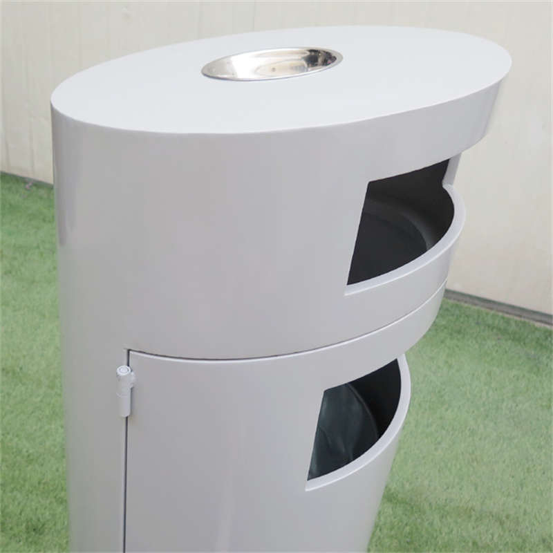 Contemporary Design Steel Litter bin For Park Street Manufacturer 8