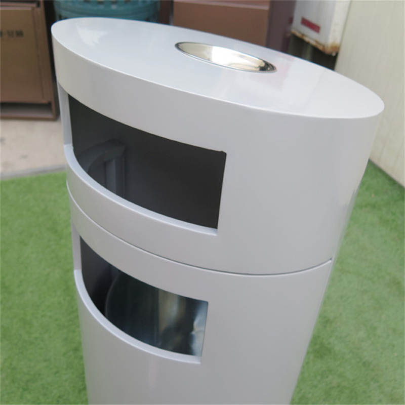 Contemporary Design Steel Litter bin For Park Street Manufacturer 6