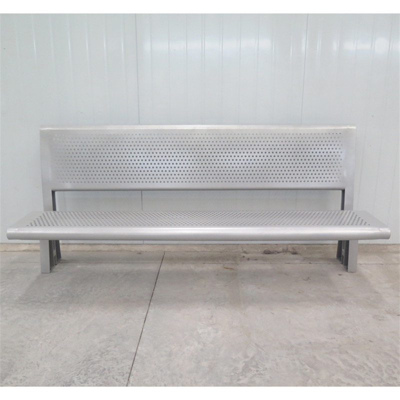 Outdoor Public Leisure Commercial Stainless Steel Park Bench Modern Design 10