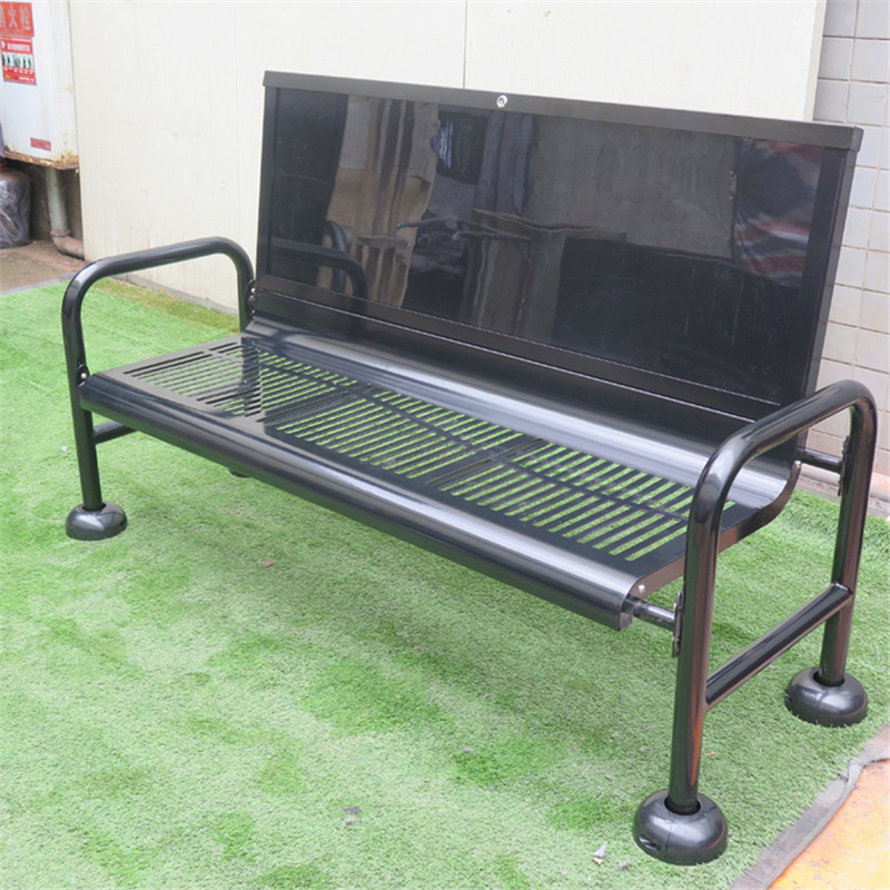 City Municipal Park Metal Commercial Advertising Benches For Street4