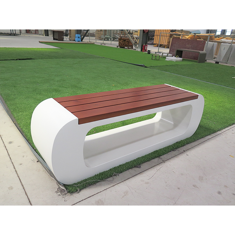 Haoyida high-end commercial oval outdoor bench for urban infrastructure.