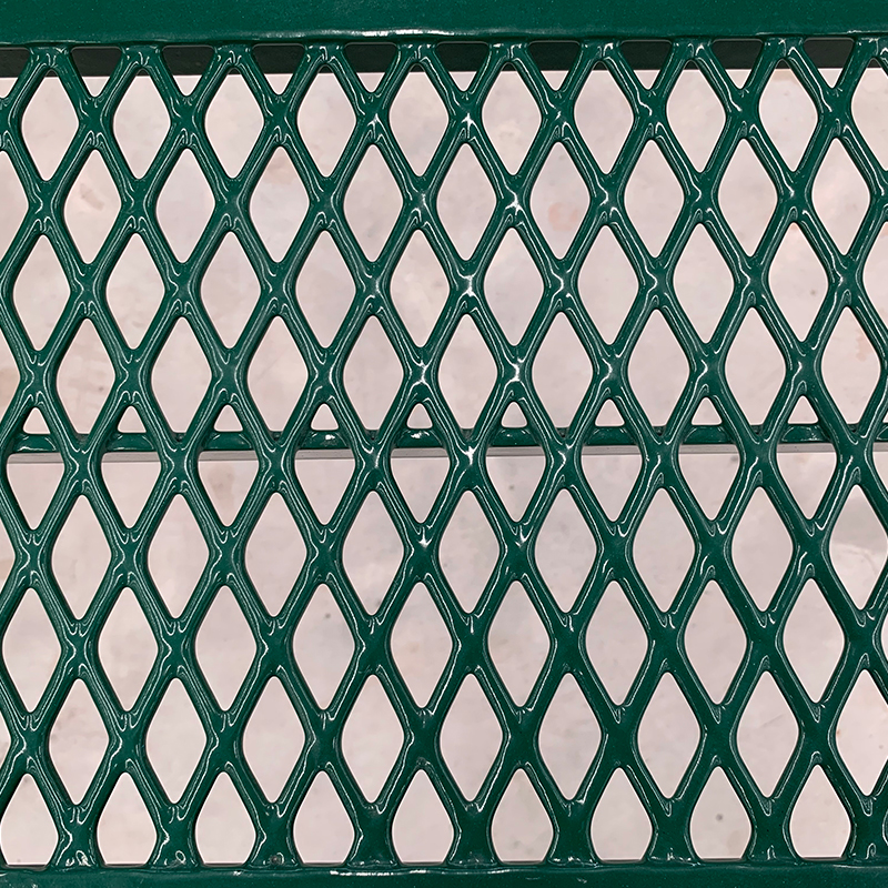6ft Thermoplastic Coat Expanded Metal Long Park Outdoor Benches 4