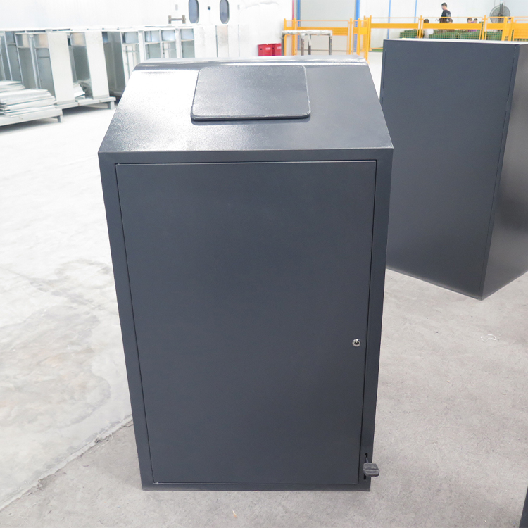 outdoor trash can