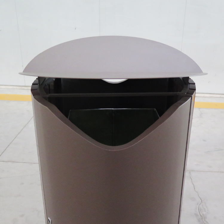 outdoor trash can