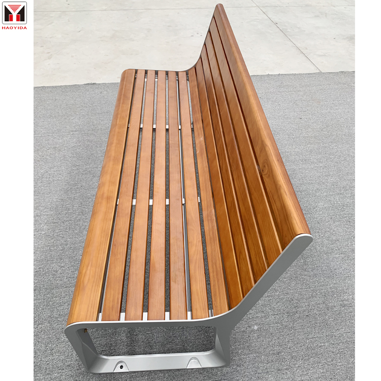 Wholesale Leisure Park Benches With Cast Aluminum Legs Outdoor Street Furniture 1