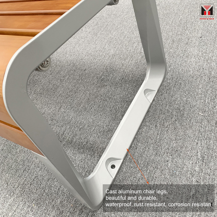 Wholesale Leisure Park Benches With Cast Aluminum Legs Outdoor Street Furniture 