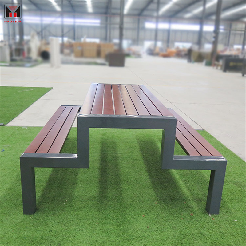 Wholesale Street Furniture Modern Design Commercial Wood Park Picnic Table 