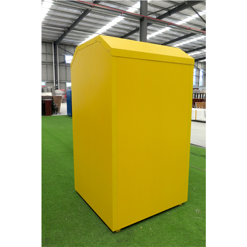 Large Capacity Charity Metal Clothing Donation Bin Factory Wholesale 6