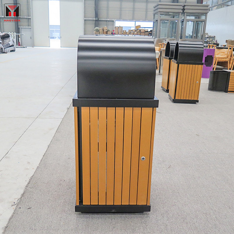 Wooden Trash Can  2
