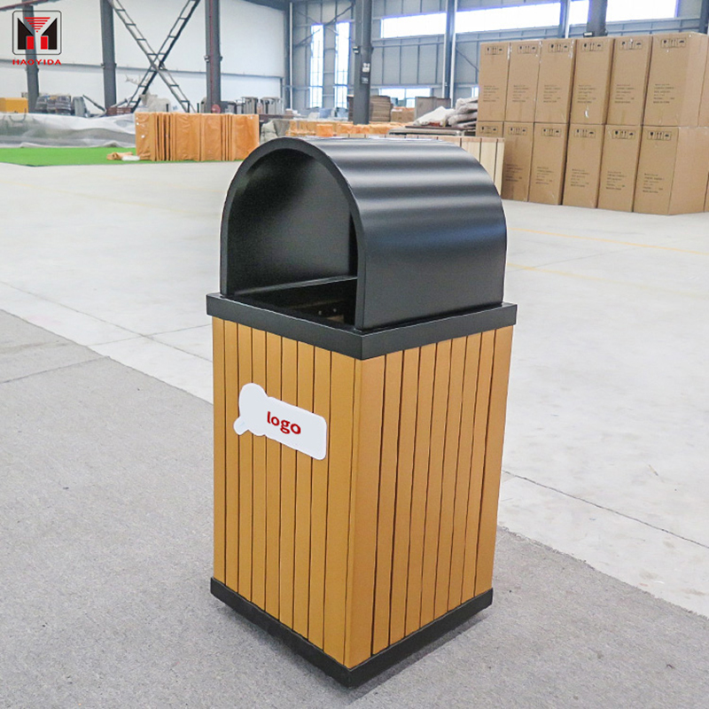 Wooden Trash Can 1