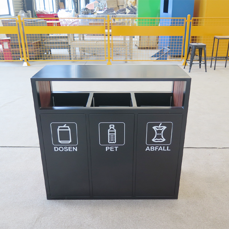 outdoor trash can