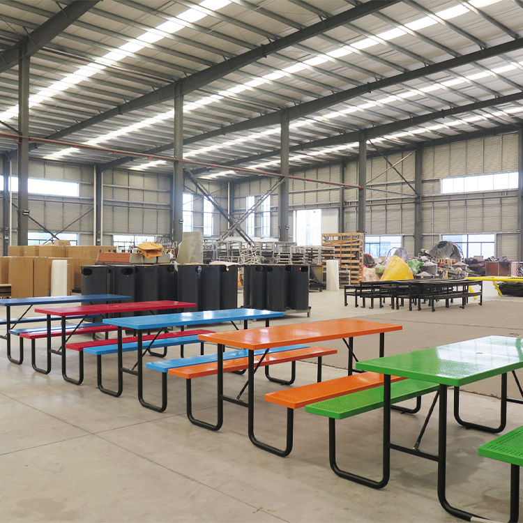 l outdoor rectangular picnic table