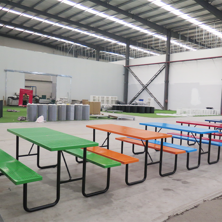 l outdoor rectangular picnic table