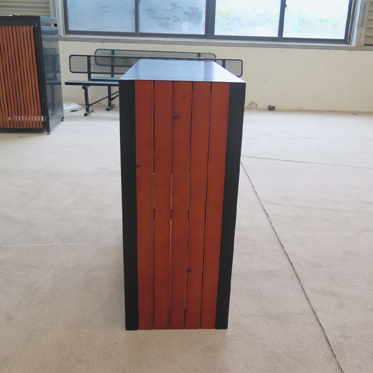 outdoor trash can