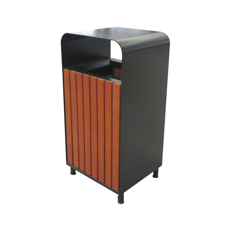 outdoor trash can